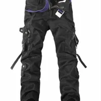 Moda Moda Moda Tactical Pantalones de carga Hombres Combate Ejército Pantalones militares Algodón Multi Bolsillos Estiramiento Flexible Hombre Casual Pantalón Y200114