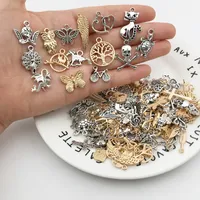 20pcs/set Vintage Mixed Metal Animal Birds Charms Beads Handmade DIY Bracelet Pendant Neacklace Clips Jewelry Making Findings