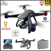 WLRC F11 Pro Drone 4K Professional with HD Camera Distance 1200M 25mins Flight Brushless Motor rc toys gifts for child 220118
