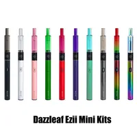 Authentic Dazzleaf Ezii Mini Wax Starter Kit 380mAh Preheat batteria al quarzo Coil Glass Cartridge DAB Concentrato VAPorizer Carrelli Paper Pen 100% A31