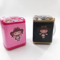 Mylaczki Mini Makijaż Szczotka Pralka Symulacja Zabawki Mink Electric Powder Puff Cleaner Washer narzędzie
