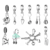 Hot Sale Keuken Gereedschap 925 Sterling Zilveren Keukengerei Charm Beads Accessoires Past Originele Jiuhao DIY Armbanden Sieraden 2020EU