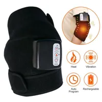Elektryczny masażer do kolan wibraador ogrzewanie dalekie podczerwieni staw ciała łokci na rękawice brace wsparcie obróbki bólu kolanowego masageador