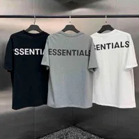 Tanrı Essentials Sezon 7 Çift Hattı FG Gevşek 3 M Yansıtıcı T-shirt Kısa Kollu Moda