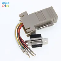 DB9 Female To RJ45 Adapter Connector ~RJ45アダプターコネクタRS232モジュラCAB-9AS-FDTE~RJ45 DB9用コンピュータ