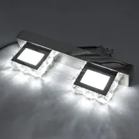 2 lichten moderne waterdichte spiegel wandlamp led badkamer nordic art deco verlichting wit licht warm wit kristal schandelkristal lamp