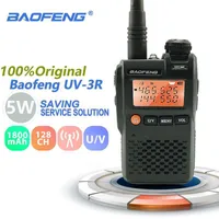 Walkie Talkie Baofeng UV-3R Mini 2W 3,7 В портативный радиосвязь UHF VHF Dual Band HF трансивер сканер Amador Handheld Woki Toki1