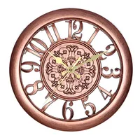 Relógios de parede Estilo Antigo Relógio Retro Design Moderno Design Resina Relógio de Quartzo Adesivos Home Decoração Silent Gift Ideas1