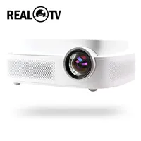 Proyectores Real TV Q7 Full HD LED Proyector 4K USB AV AV 1080P Proyector de cine portátil Beamer