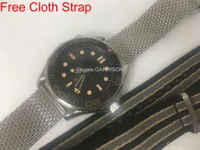 Reloj de moda James Bond 007 Omeg Watch Men's Watch Mecánica Montre de Luxe Relojes para hombre Orologio di Lusso Recto Verso Reloj Hombre