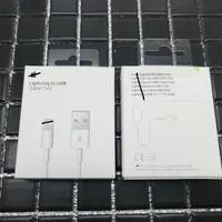 Pour Apple iPhone Cables 100pcs 7 Génération Qualité OEM d'origine 1M 3ft 2M 6AF USB DATA SYNC Téléphone Câble téléphonique avec package de vente au détail SAN2020