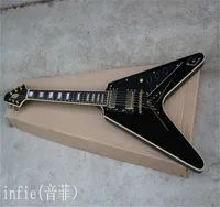 Modle Guitarra eléctrica Alien Color negro Pasteles pasivos
