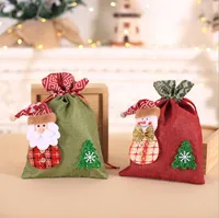 Projektant- Creative Christmas Decoration Torby prezentowe Burlap Beam Apple Torba Candy Cookie Bag Christmas Gift Torba