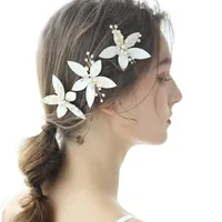 Niushuya mujeres niñas clips de pelo flores bodas horquillas bonita moda elegante accesorios adultos cabeza cabello
