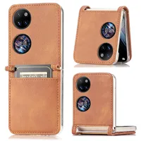 PU Leather Card Slot Luxury Phone Case for Huawei P50 Pocket Business Pocket Wallet Case for Huawei P 50 Pocket Funda 2022 New