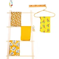Dekens Swaddling HappyFlute 4 stks / set Geboren Deken Mode Bloem Ontwerp Baby Swaddle Multifunctionele Wrap Handdoek Gift Set voor kinderen1