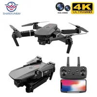 ShareFunBay E88 pro Drone 4K HD Dual Caméra Visual Positionnement Visual 1080p WiFi FPV Hauteur de préservation RC Quadricopter 220309