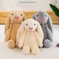 Big Size Easter Bunny 50cm Plush Filled Toy Creative Doll Soft Long Ear Rabbit Animal Kids Baby Valentines Day Birthday Gift C0118