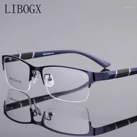 Sonnenbrillen Herren Lesebrillen hochwertige Metall Halbrahmen Dioptrien und Damenlesung1