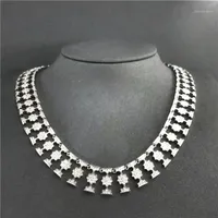 Collar de Plata Ley 925 Para Mujer, Nuevo Producto, Gargantilla Con Estrellas Huecas, Joyería Lujo Banquet Chains Frío