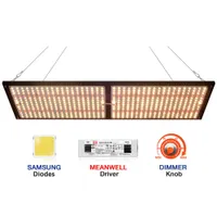 Crxsunny XP2500 240W Samsung LM301B LM301H LED Wachsen Sie leichte Vollspektrum QB288 Wachsende Lampe für Innenanlagen mit 3000er 5000k 660nm IR UV-Vorstand