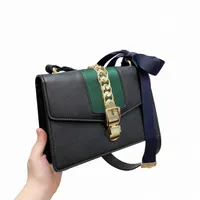 2022 Classic Luxury Designer bag Sylvia Navy Women Fashion with Bow Diamond Lattice Shoulder Vintage High Quality Flap Bags double g k20n#