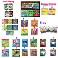 Пустые видимы, упаковка Mylar Bags Medicated Infulated Gummy Worms Candy Eybile Package Package Dope Belts