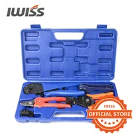IWISS KIT-2546S MC4 Solar Crimping Crimper Plier Tool Kit with Stripper, Cutter, MC4 Spanners and Dies for Crimp 2.5/4/6mm2 Y200321