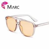Sonnenbrille Marc 2021 Flat Top Übergroße Goggles Trendy Herren Klassische Frauen Mode Marke Niet Sonnenbrille Vintage Shades1