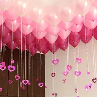 100 pcs bebê aniversário banquete decoração de seda de seda lantejoula sala de casamento decoração balão rain pingente y0107