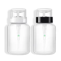 Aihogard 200ml Boş Plastik Oje Sökücü Alkol Sıvı Basın Pompa Dağıtıcı Şişe Nail Art UV Jel Bottle1