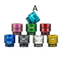 810 Snake Skin Resin Drip Tip 4 Style Wide Bore Mushroom Small Waist Mouthpiece 810 Thread DHL Free