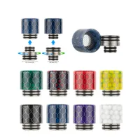 VapeSoon 810 510 SS Resin Stainless Steel Anti-fried oil Drip Tip 2 in 1 Mouthpiece Suit For TFV9 TFV12 PRINCE TFV8 BABY etc