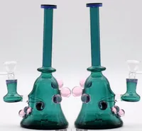 Straight Type Pink And Hunter Glass Bongs With Bowl Arm Tree Bongs Water Pies in stock hooaksh check free shipping
