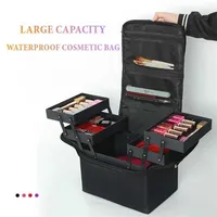 Capacity Collection Bag Makeup Large Hand-held Multi-layer Manicure Hairdressing Embroidery Tool Cosmetics Storage 202211