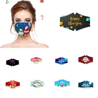 Новая маска для лица дизайнер Рождество маски пользовательских цифровой печати моющийся мультфильм для взрослых пылезащитный хлопчатобумажной ткани маски
