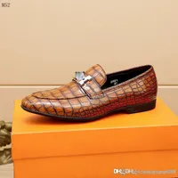 7 Style h brand Fashion Shoe Men&#039;s genuine leather Classic loafer Mens Elegant Evening slip on moccasins Italian Dress Shoes men Loafer
