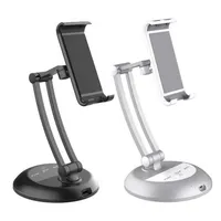 NEW 360 Rotating Tablet Stand Multifunctional Alloy Adjustable Desktop Stand Holders Mobile PhoneTablet Aluminum Alloy for Tabletsa18a08 a53