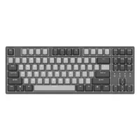 K320 87 Teclas Mecánico Juego Teclado USB Tipo-C Cereza Cerezo MX Silent Red Switch PBT KeyCaps Gaming Keyboard White Backlit