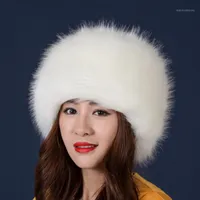 2020 Winter Neue Mode Ohrenschützer Hüte Imitation Pelz Prinzessin Hut Mongolian Hut Russische Outdoor Damen warm1