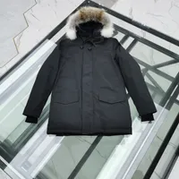 22SS Mens Down Jacket Designer Chaqueta de invierno Jackets de moda Big Real Wolf Fur Tamaño XS-3XL