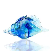 HD grote glazen schelpjes zee schelpen handgeblazen glas dier beeldhouwkunst voor thuis / kantoor / boekenplank moderne decoratie1