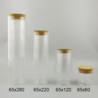 120 x Vacío Tubo transparente Tubo de especias Frasco de botella recta con tapón de corcho Claro Borosilicato Vidrio de vidrio Contenedor de almacenamiento