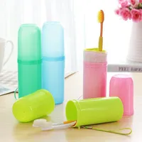 Travel portable bathroom accessories set toothbrush holder set wash cup toothpaste storage box with lid1