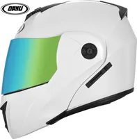 Virar o capacete de motocicleta com Dupla Sun Visor Racing Full Face Motorbike Capacete Mulheres Homem Casco Moto Motocross Capacetes Casque