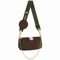 bags favorite multi pochette accessories handbag purse genuine leather flower shoulder crossbody bag ladies purses 3 pcs purse