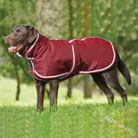 Manteau de chien à froid Couleur solide automne hiver Stripe Accessoires pour animaux de compagnie Medium grands animaux domestiques chiens vêtements neuf 30a p2