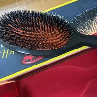 Mason p Bn2 Cerda de bolso e escova de cabelo de nylon macio almofada superior-grau javali bristles pente escovas com caixa de presente