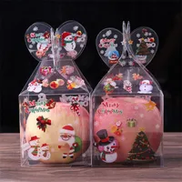 Plast Transparent Apple Presentförpackning Jul Eve Candy Cake Case Ornaments Santa Claus Stjärnor Förpackning Container Personlighet 0 83lh F2