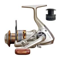 Double line cup Fishing coil Wooden handshake 12+1BB Spinning Reel Professional Metal Left Right Hand 220117